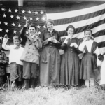 Deaf & dumb children of St. Rita's School, Cincinnati, singing Star Spangled Banner