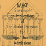 NAACP Statement on the Implications of the Bakke Decision for College /University Admissions