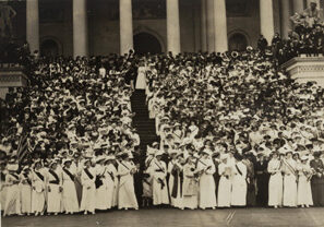 woman suffrage demonstration